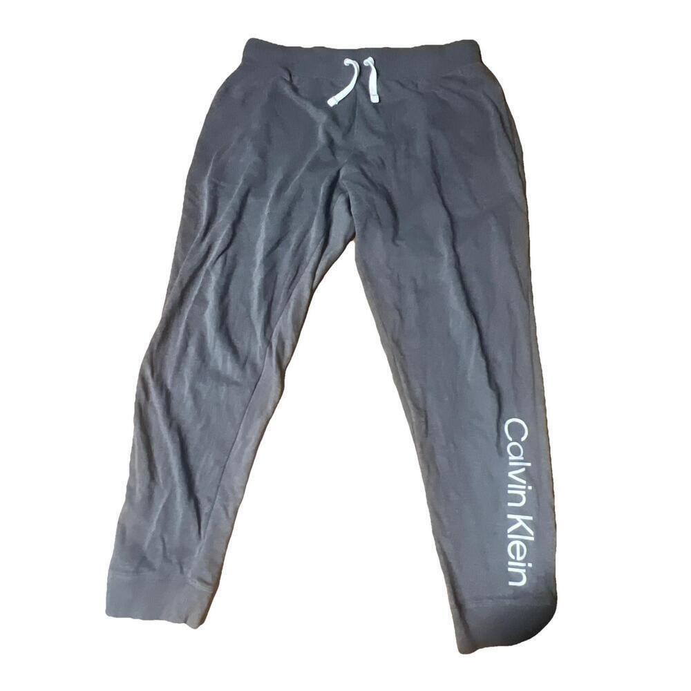 Calvin Klein Sleepwear Womens Pants Gray Size Large.. BU
